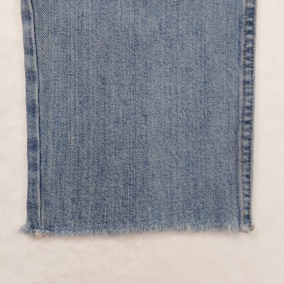 Everlane The Way High Jean Womens 27 Blue Raw Hem Organic Cotton Straight Leg. - Picture 8 of 13